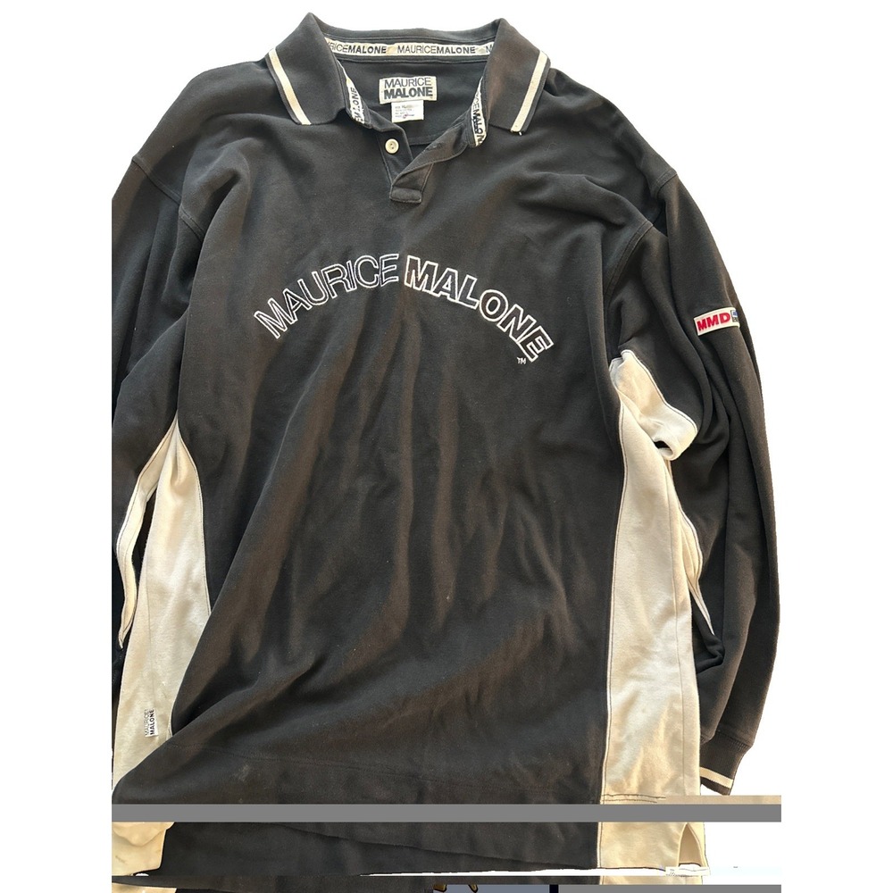 Maurice Malone American Designer Rare Streetwear Polo Shirt Rugby Mens Size XL